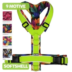 BUMER Hundegeschirr, BLÄTTER, (Softshell)