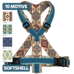 BUMER Hundegeschirr BOHO, gepolstert, (Softshell), komplett konfigurierbar