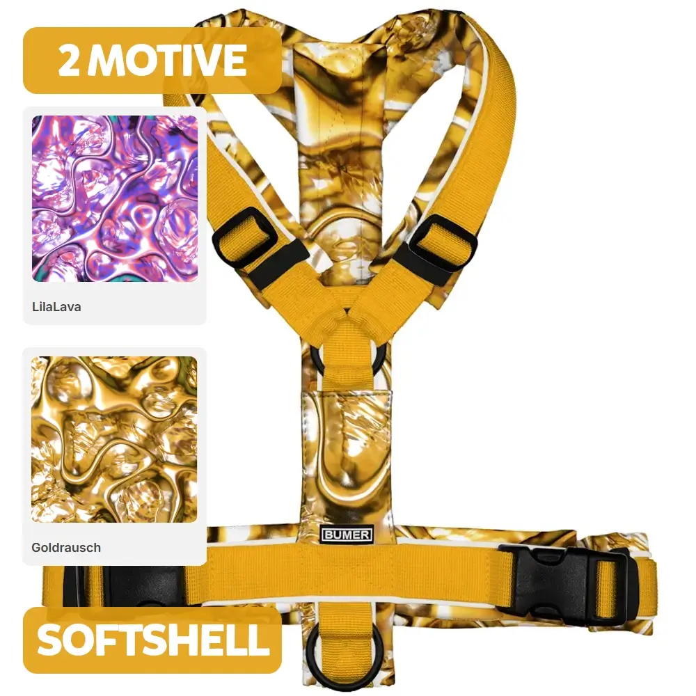 BUMER Hundegeschirr LAVA, gepolstert, (Softshell)