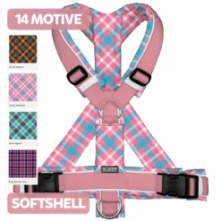 BUMER-Hundegeschirr-TARTANMOTIVE-Softshell