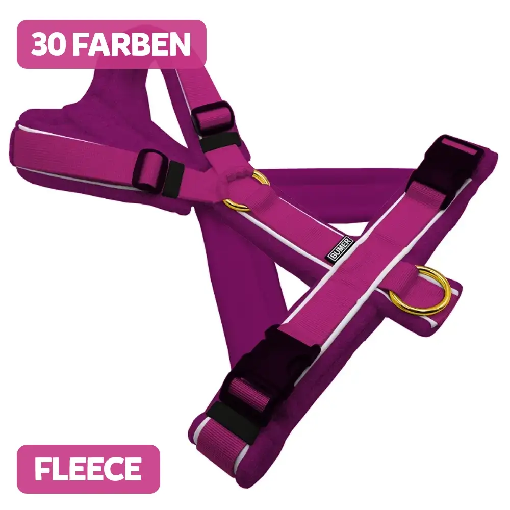 BUMER Hundegeschirr, gepolstert, (FLEECE)